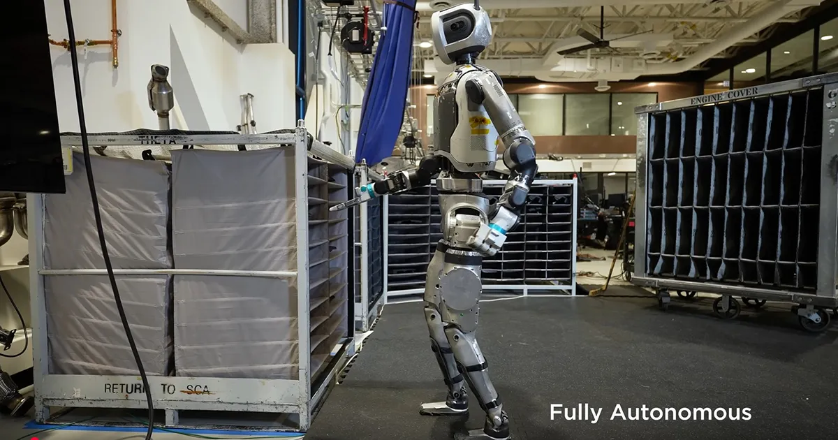 Atlas-KI-Roboter in Aktion